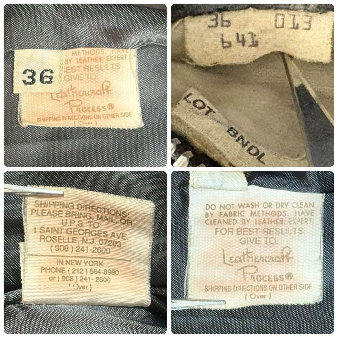 Schott ショット 641 シングルライダースジャケット USA製 ボア付き