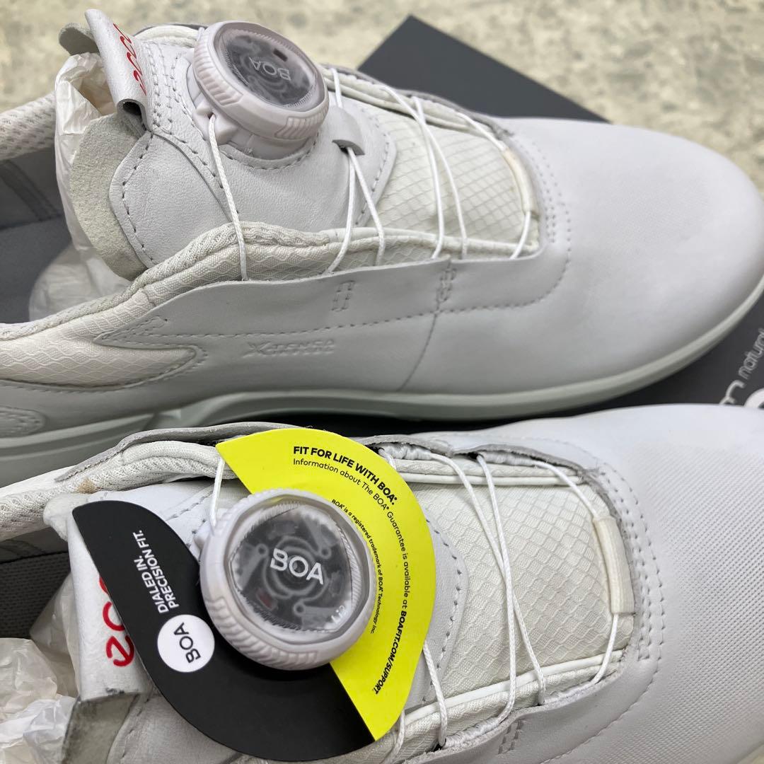 ECCO bion natural motion ホワイト ゴルフシューズ