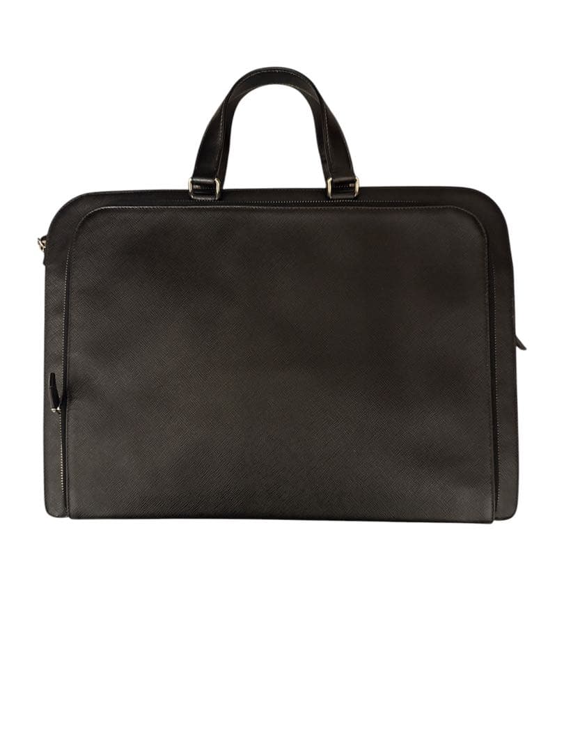 9*︎様 メルカリ市期間限定　美品✨プラダ　レザー ビジネスバッグ 黒