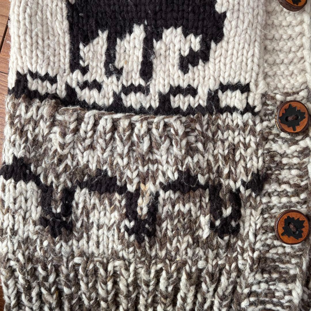 Kanataカウチンニット限定50'sVintageウッドボタンサイズM〜Ｌ相当