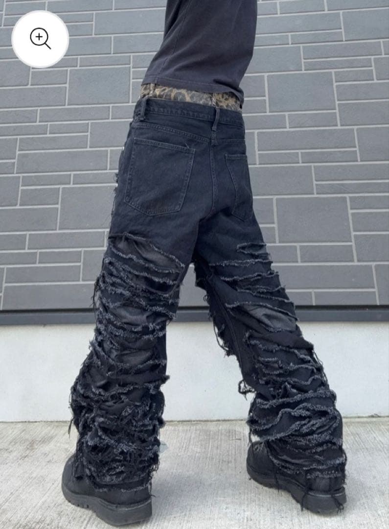 ZENEZ CUSTOM JEANS 重ね履き ダメージデニム