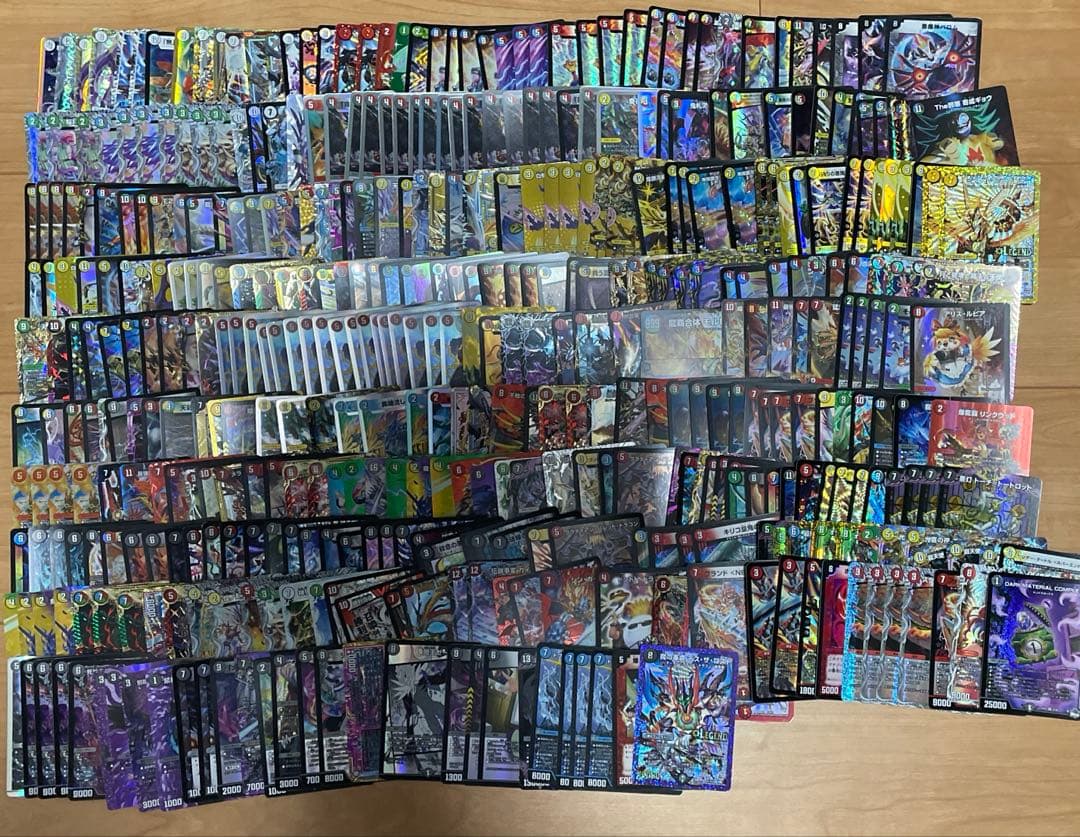 【デュエマ引退品】 約6500枚 2つデッキ有 光物1000枚以上 プレマ4枚