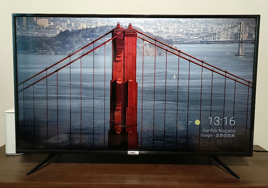TCL 43V型 4K 液晶テレビ 43P618 Android TV