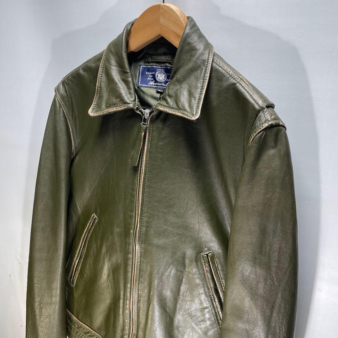 AVIREX バッファローレザー　ライダースジャケット　サイズM