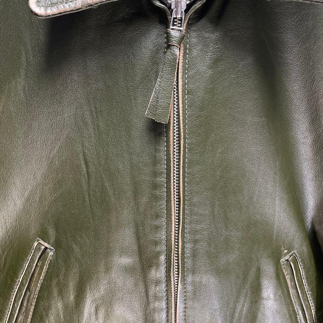 AVIREX バッファローレザー　ライダースジャケット　サイズM