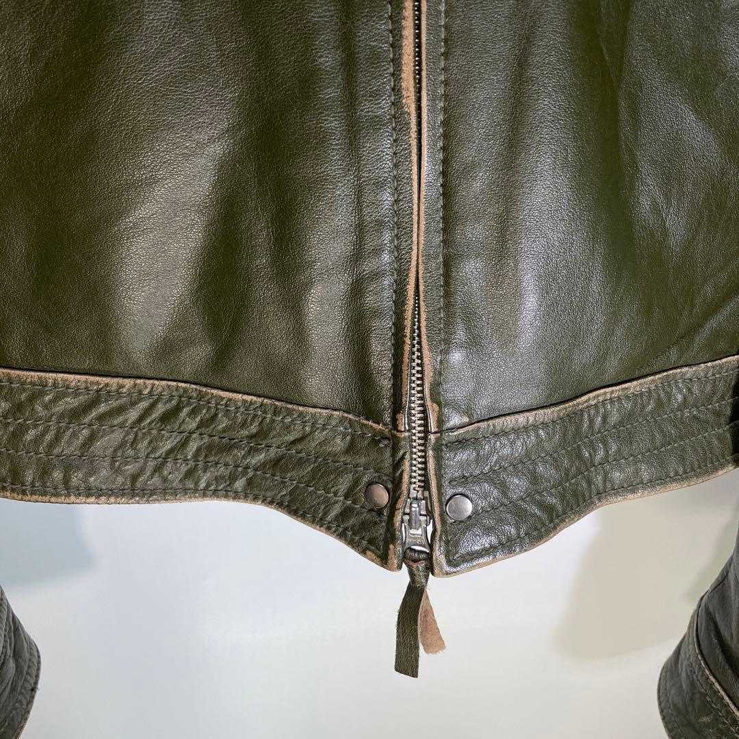 AVIREX バッファローレザー　ライダースジャケット　サイズM