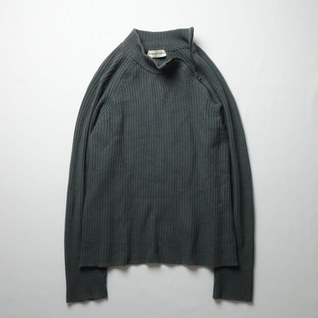 トップス Emporio Armani Zip-up Rib Ds Knit