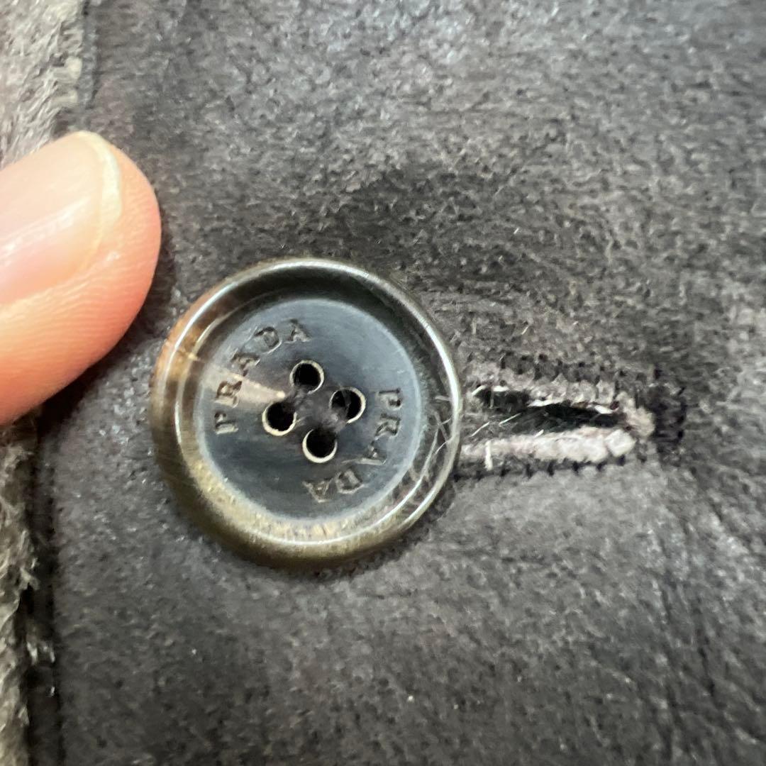 J*1様 超高級世界数枚生産丸の内店購入PRADAムートンハーフコート46サイズ