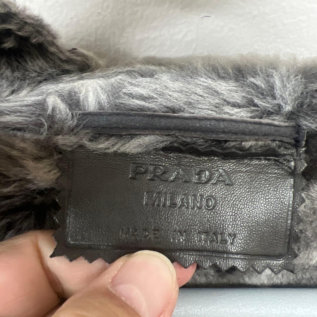 J*1様 超高級世界数枚生産丸の内店購入PRADAムートンハーフコート46サイズ