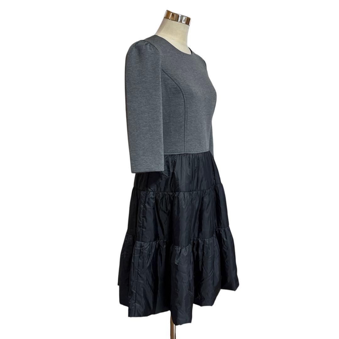 新品 タグ付き エムズグレイシー 中綿スカート 切替ワンピース 42