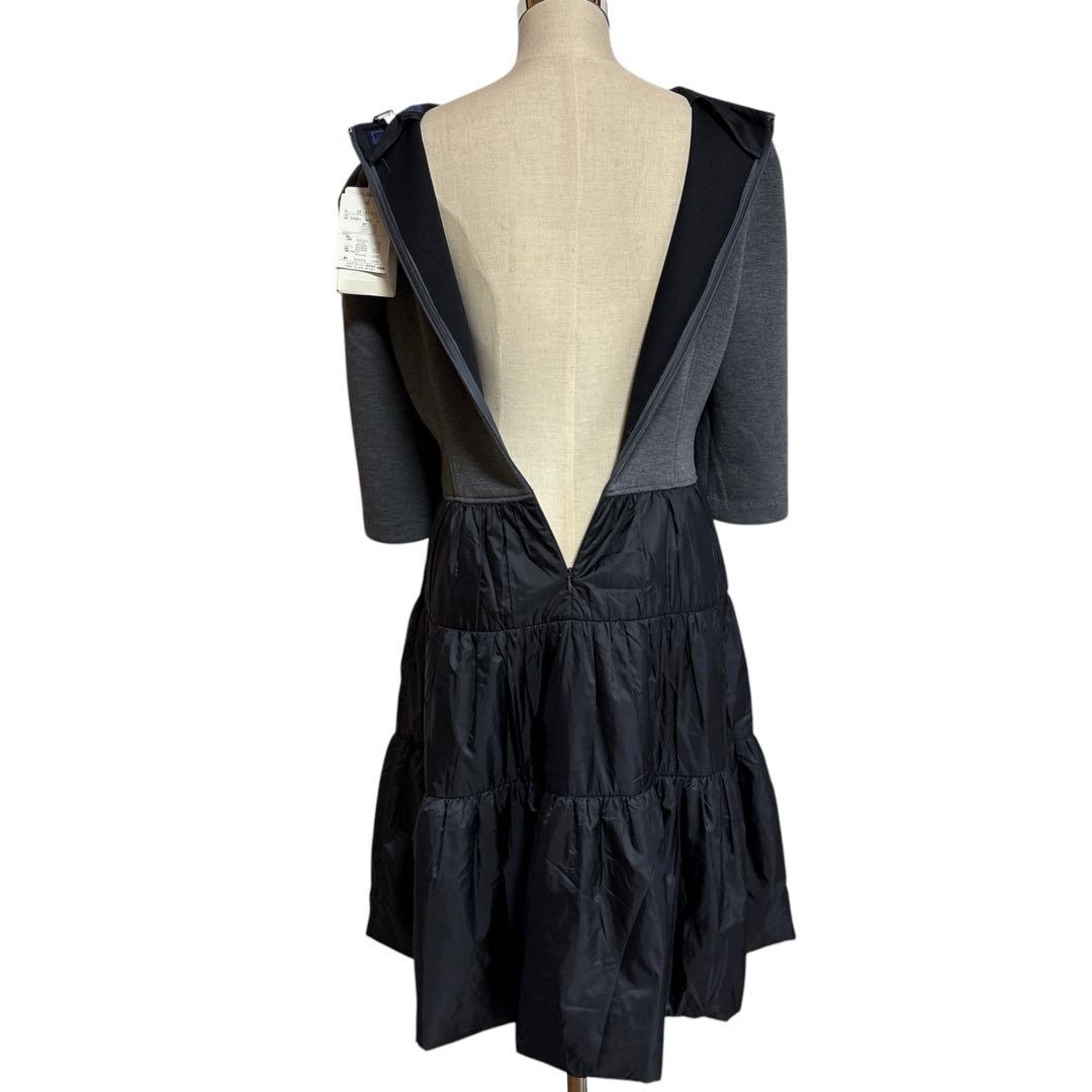 新品 タグ付き エムズグレイシー 中綿スカート 切替ワンピース 42