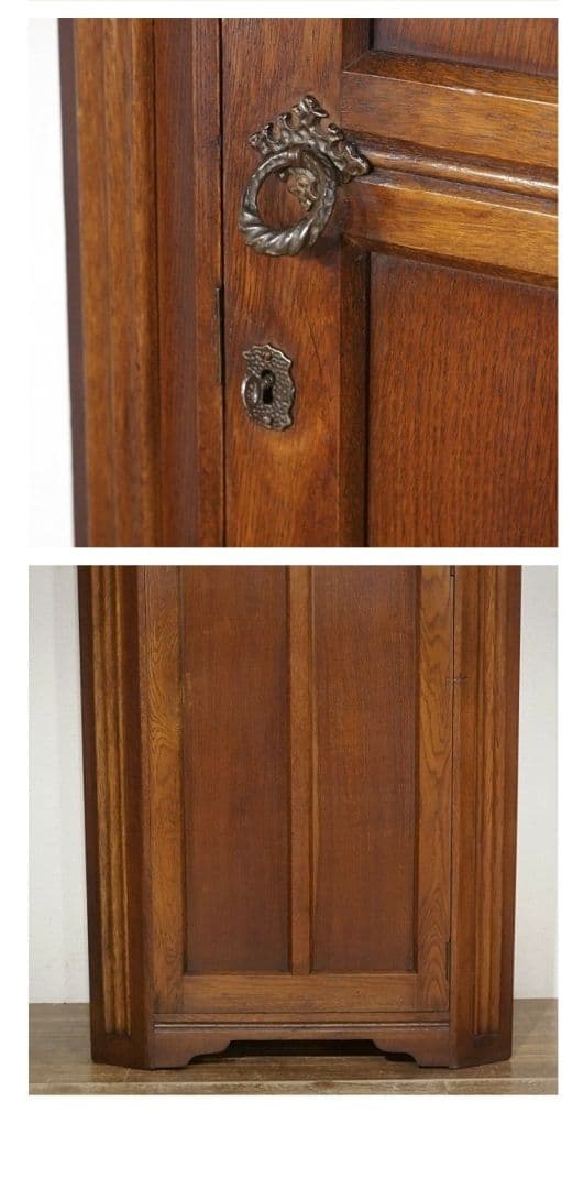 イギリス　アンティーク木製ワードローブ