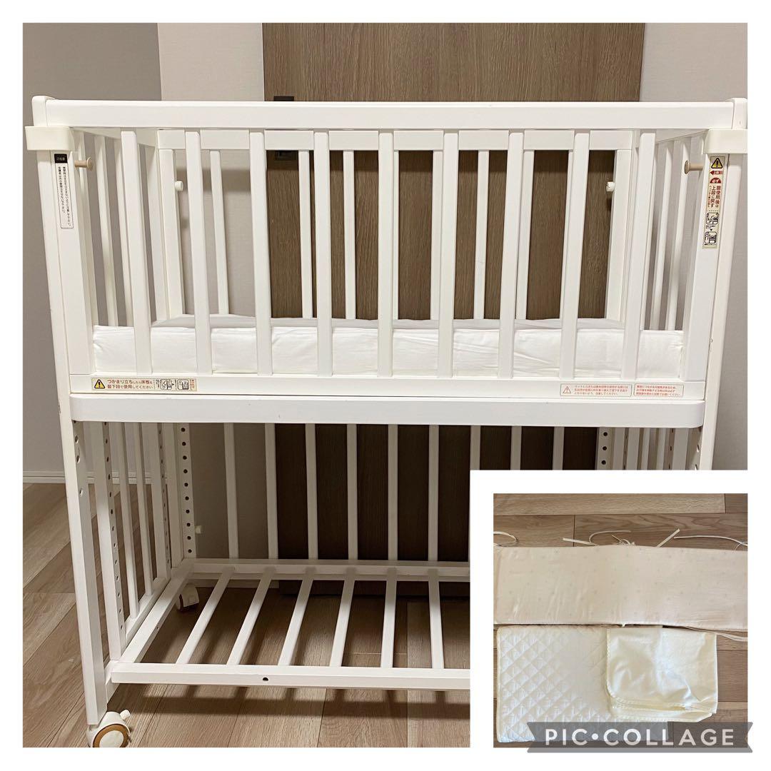 そいねーる　プラスロング　ホワイト　ベビーベッド