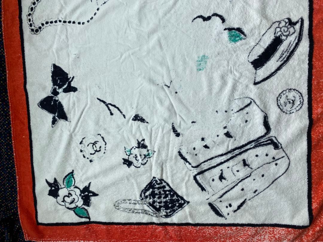 ヴィンテージ　CHANEL ビーチタオル