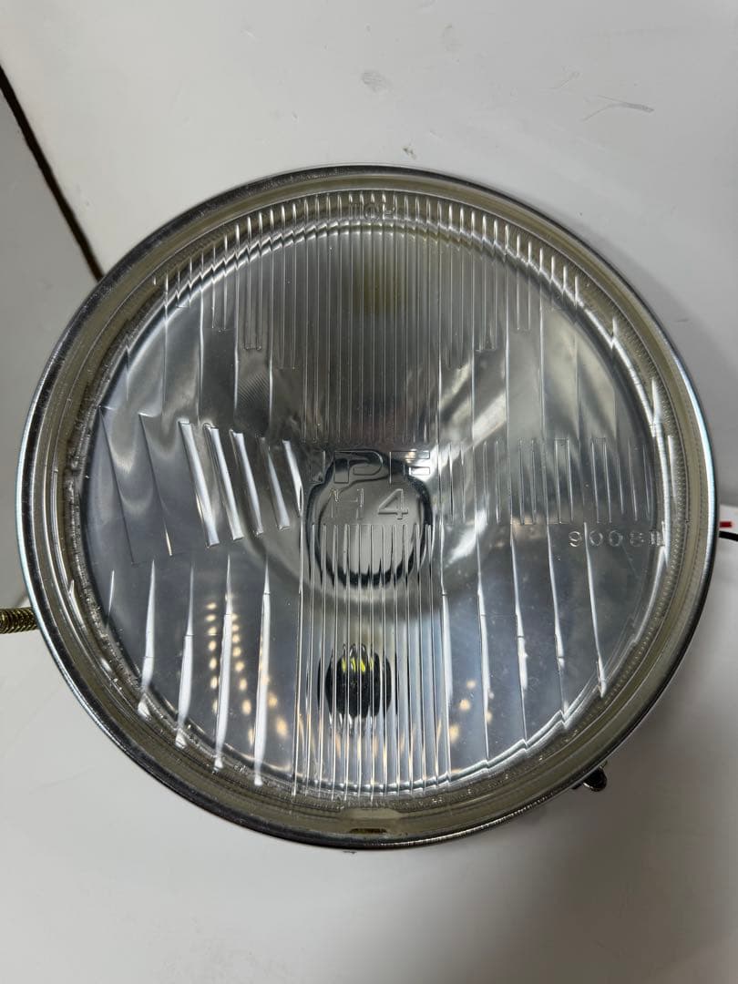 当時物IPF凹みレンズ付ヘッドライトレンズ/シビエマーシャルCIBIE