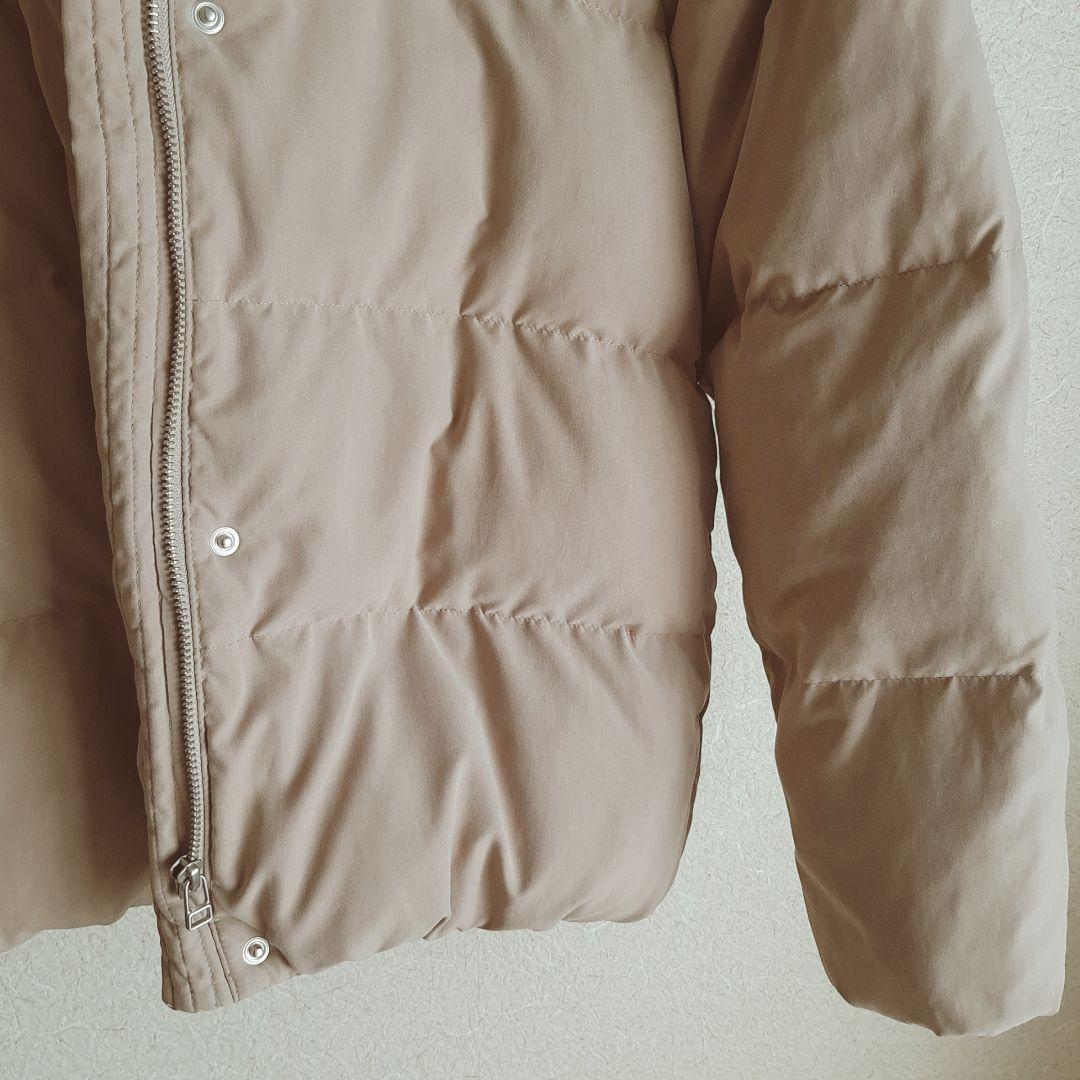 A DAY IN THE LIFE フェイクファーフードダウンコート　ベージュ