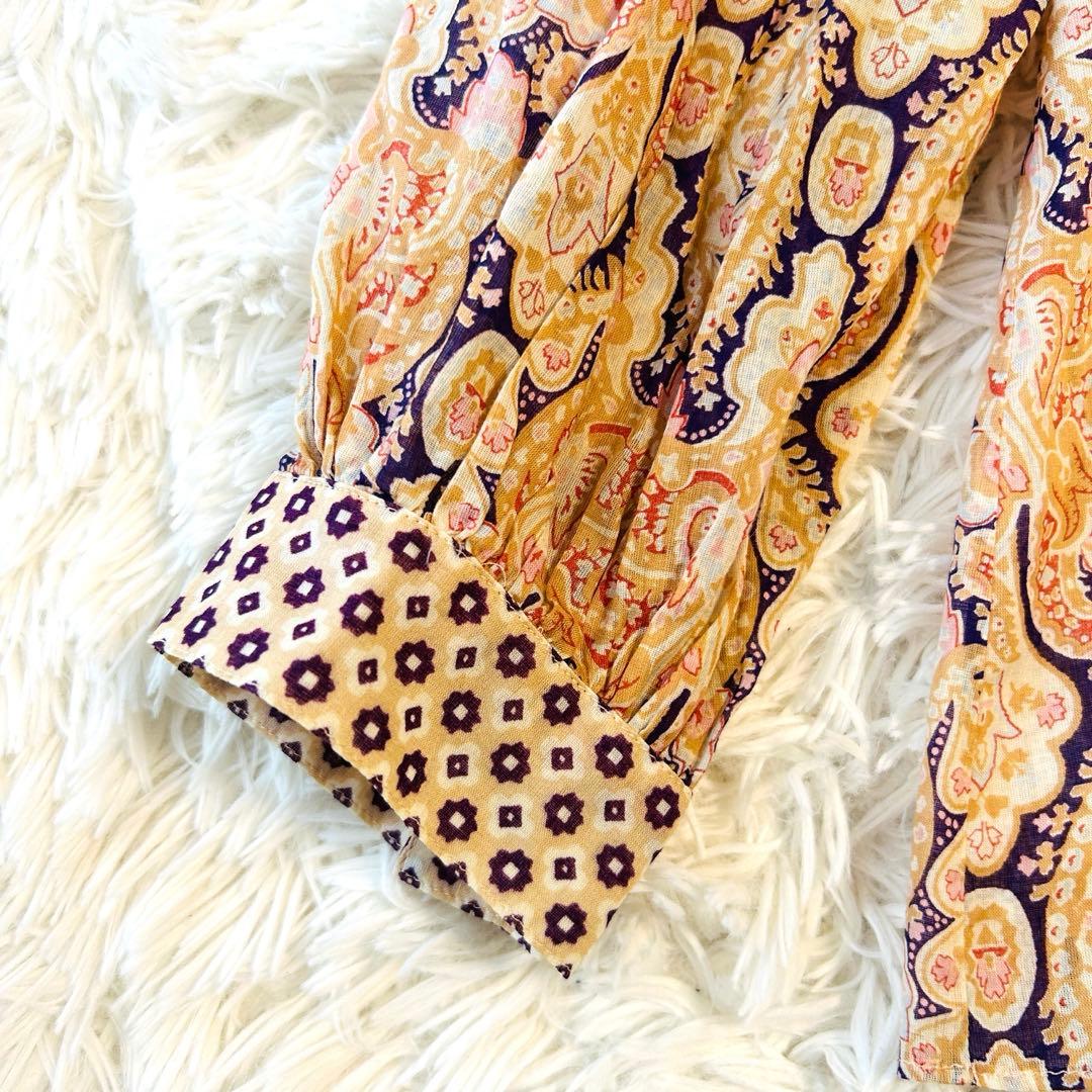 ルイヴィトン LOUIS VUITTON ブラウス シャツ 長袖 ペイズリー柄