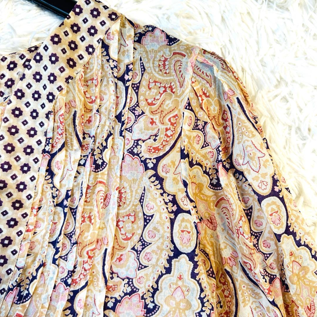 ルイヴィトン LOUIS VUITTON ブラウス シャツ 長袖 ペイズリー柄