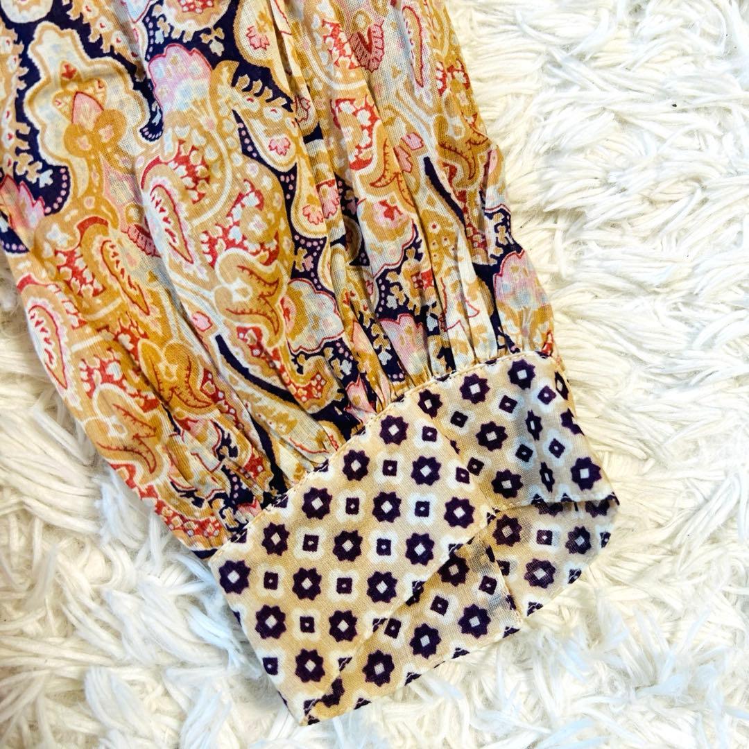 ルイヴィトン LOUIS VUITTON ブラウス シャツ 長袖 ペイズリー柄