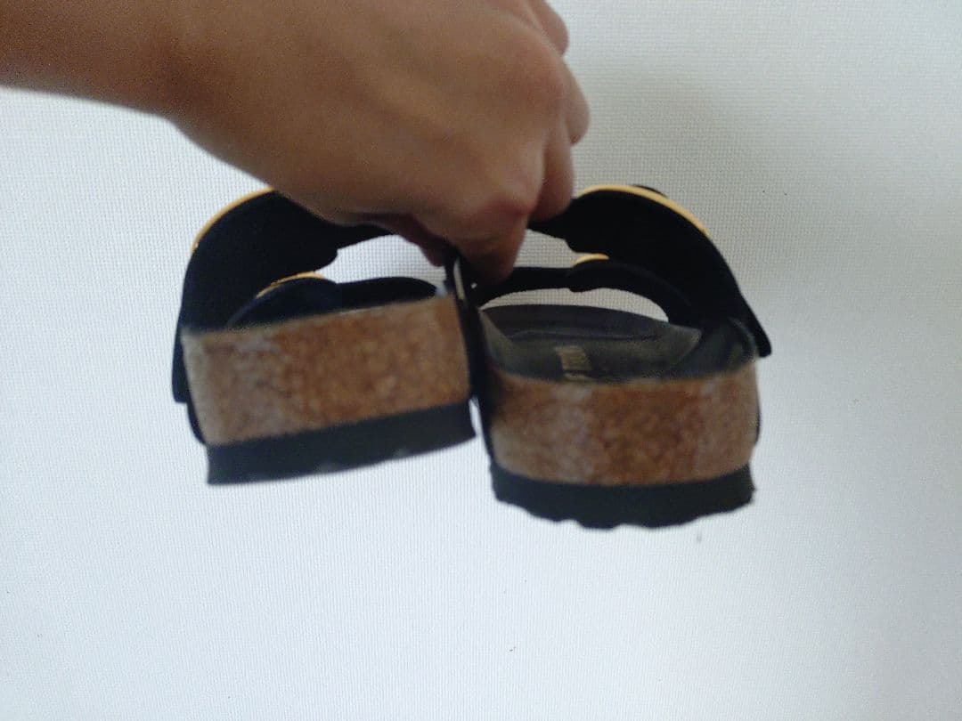 BIRKENSTOCKアリゾナエナメルゴールドバックル36 23