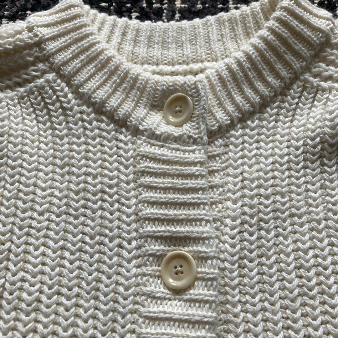 PRISTINEプリスティン ホワイト 2wayニットベスト