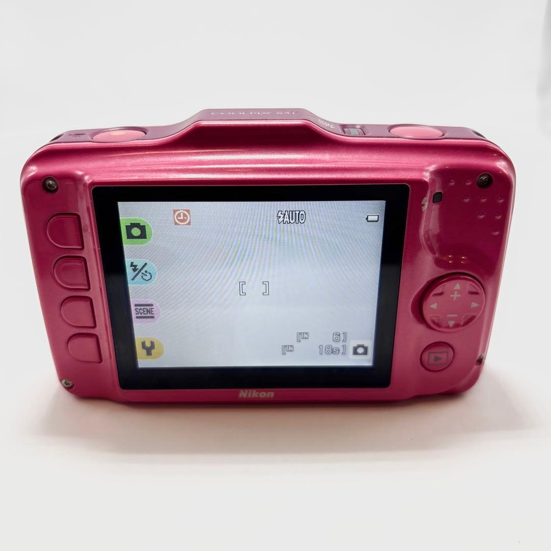 【美品】Nikon COOLPIX S31 ピンク コンパクトデジタルカメラ