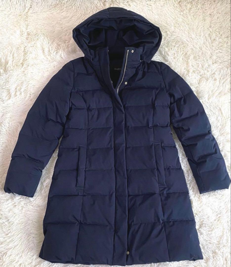 Demi-Luxe BEAMS ダウンコート 河田フェザー ネイビー 40 L