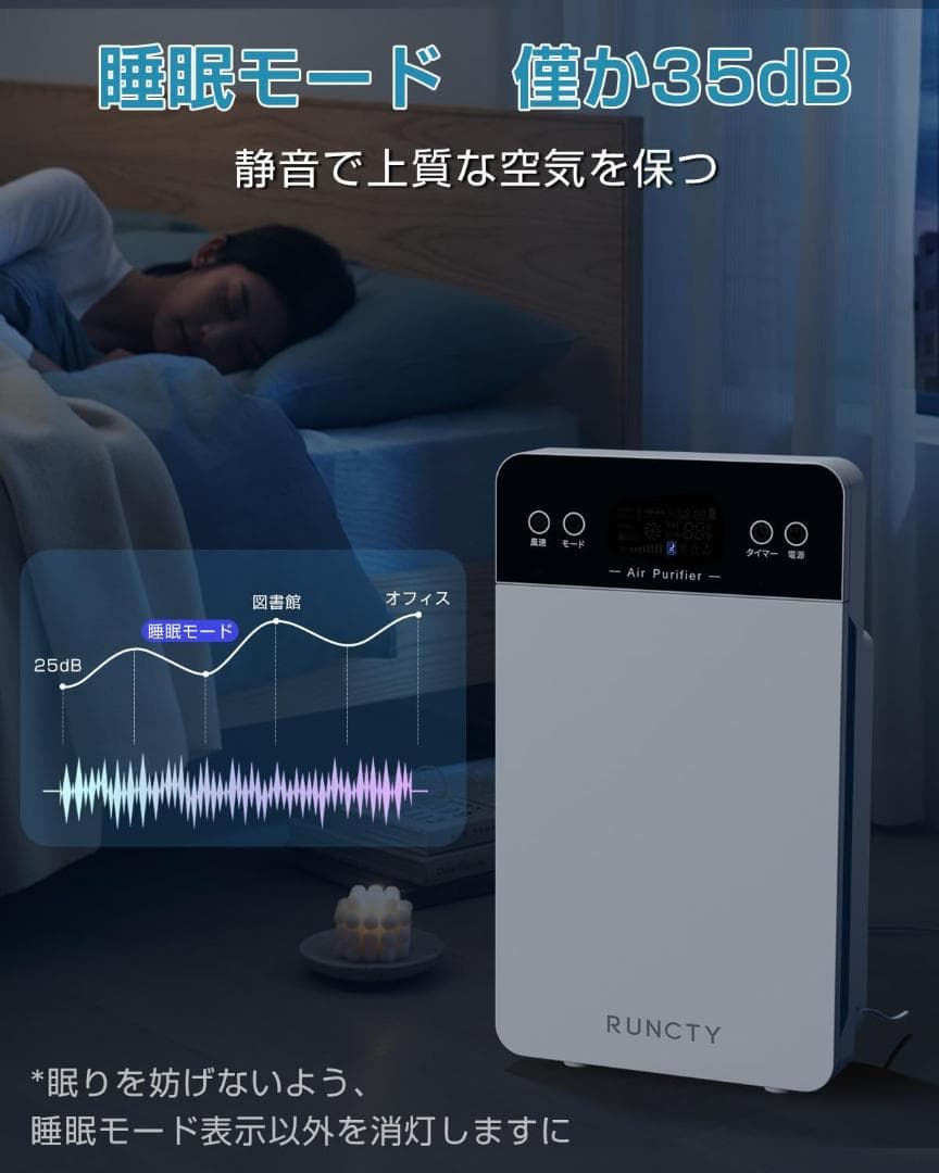 【M3171-106-75】空気清浄器 空気質検知 AUTOモード 風量3段階