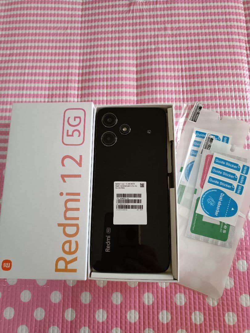Xiaomi Redmi 12 5G 128GB ブラック　中古美品　XIG03