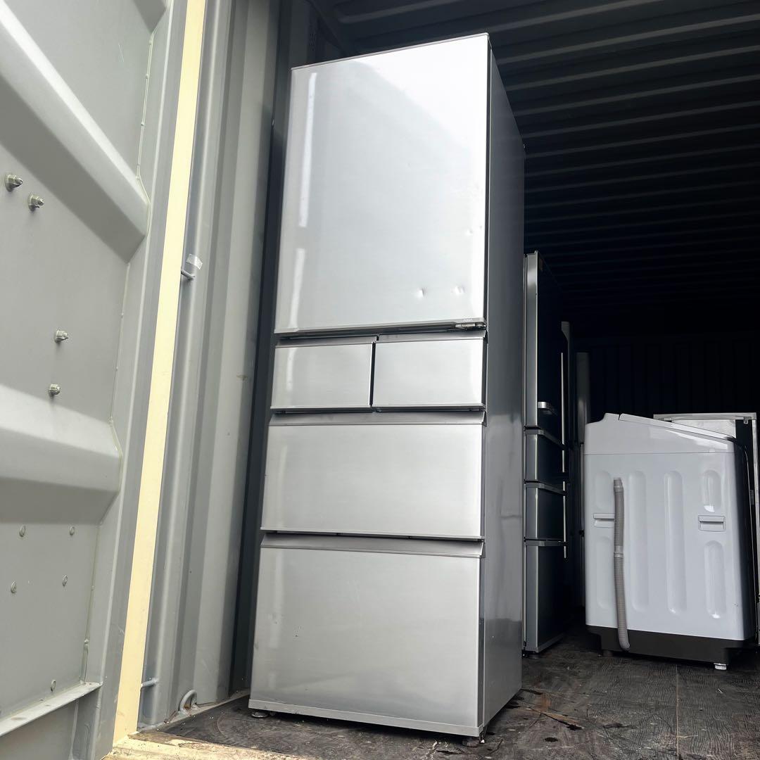 7取付無料！高性能AQUAスタイリッシュシルバー5ドア冷蔵庫！洗濯機