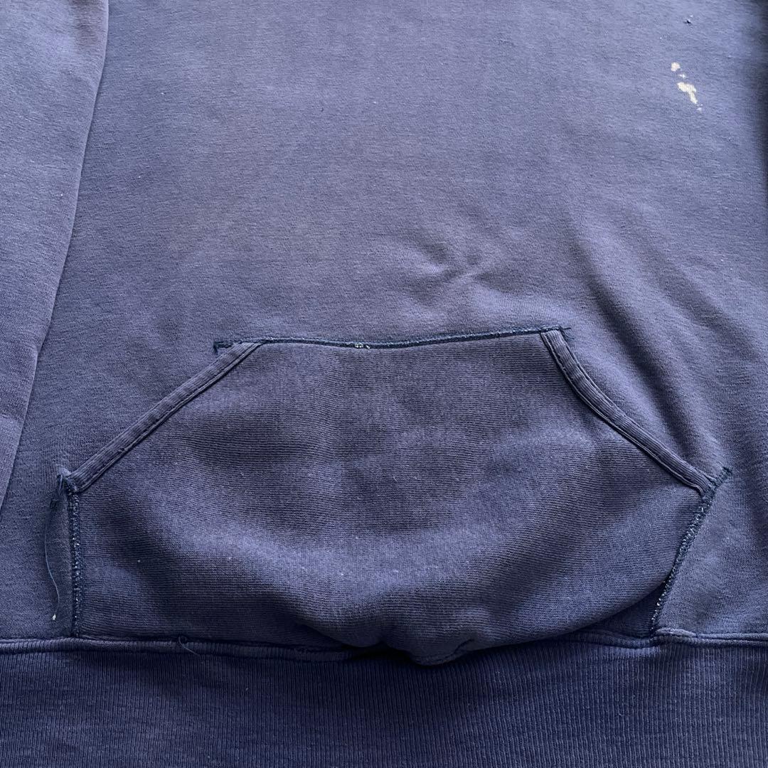 50s 60s スウェット パーカー ネイビー ナス紺 フェード 検 40s
