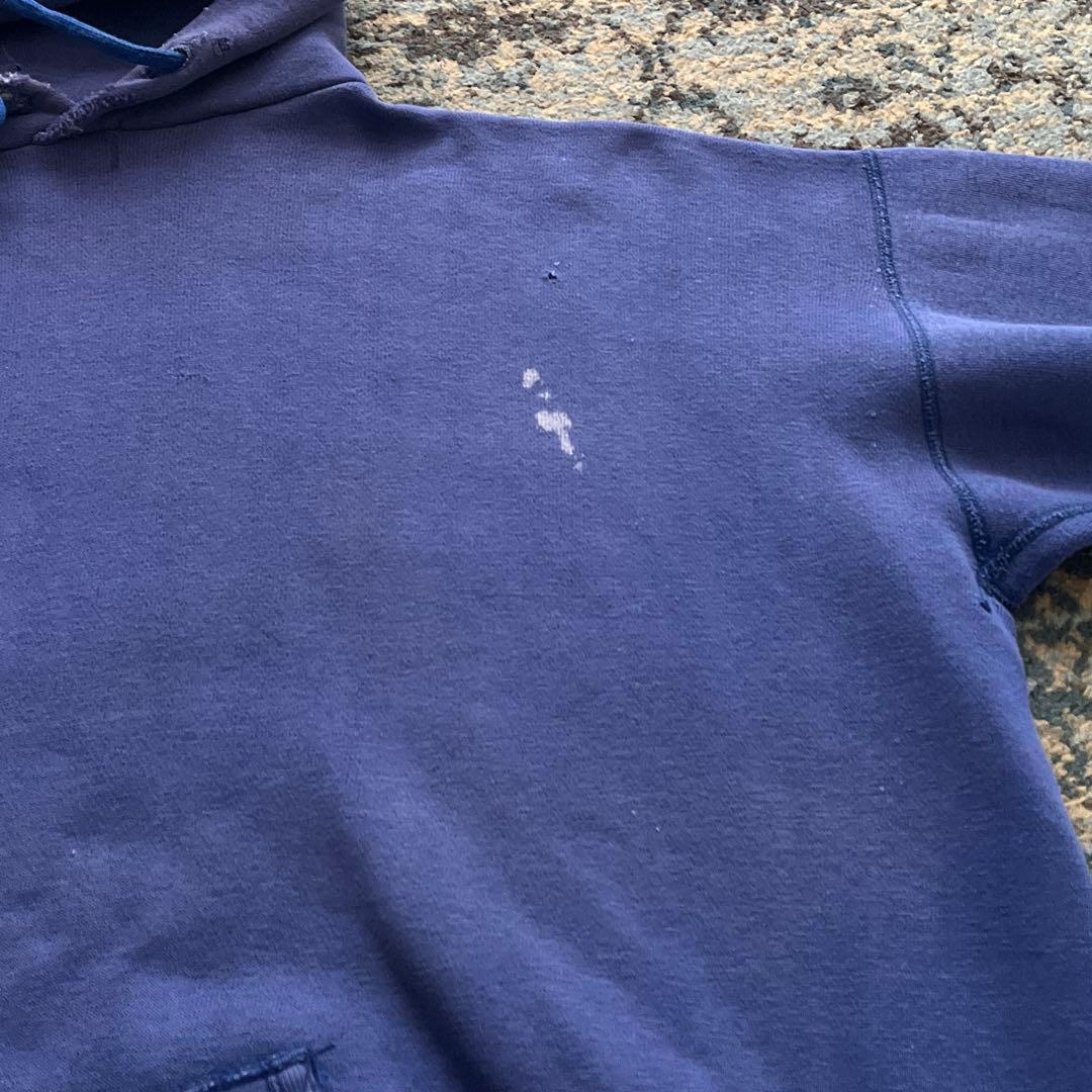 50s 60s スウェット パーカー ネイビー ナス紺 フェード 検 40s