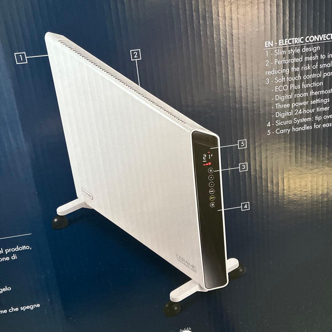 デロンギ コンベクターヒーター HXJ60L12-WH