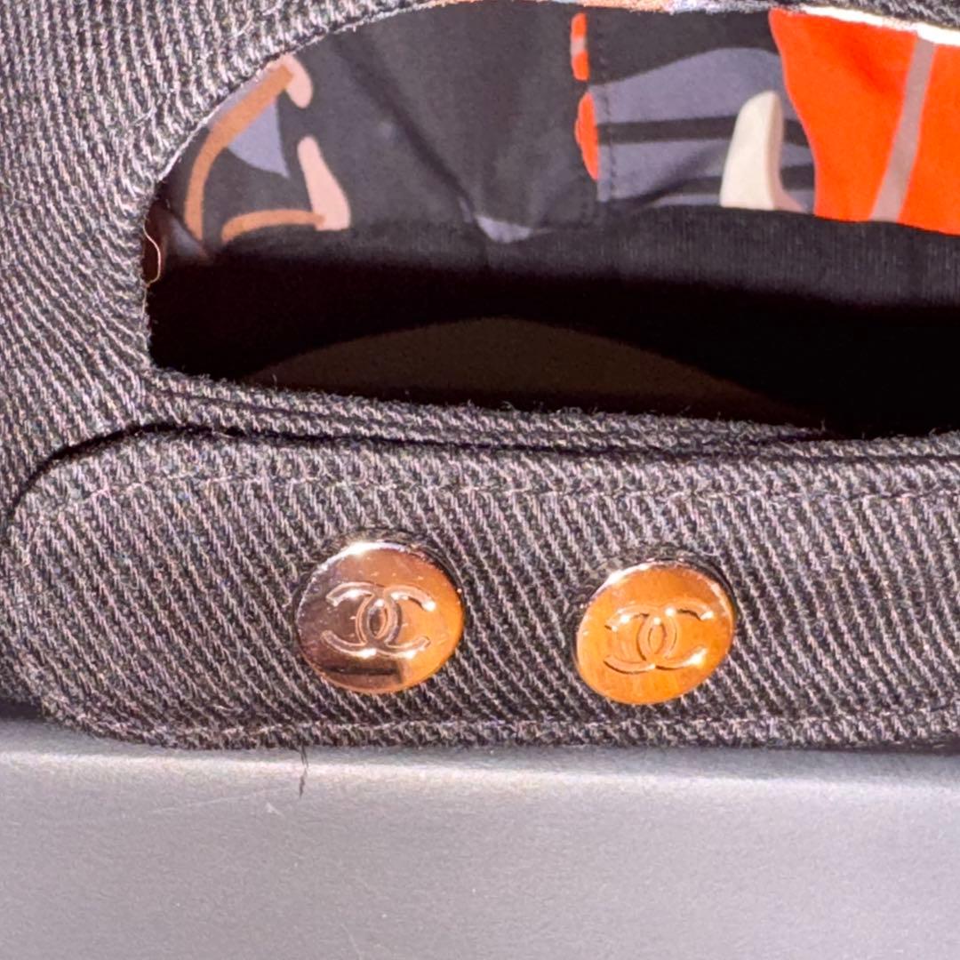 CHANEL シャネル ベースボールキャップ ココマーク ピンク ブラック