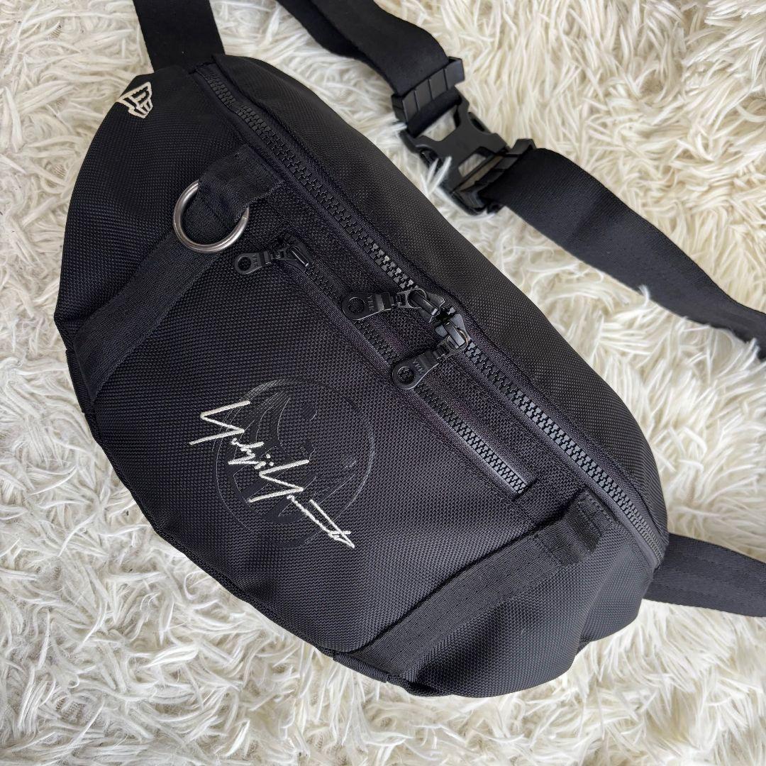 【激レア 美品】ヨウジヤマモト×ニューエラ　コラボボディバッグ　刺繍　ブラック