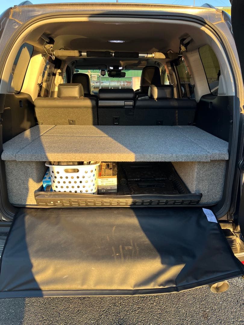 K*A様 150プラド　５人乗り　ベッド　ベッドキット　+ 純正ラゲージプロテク