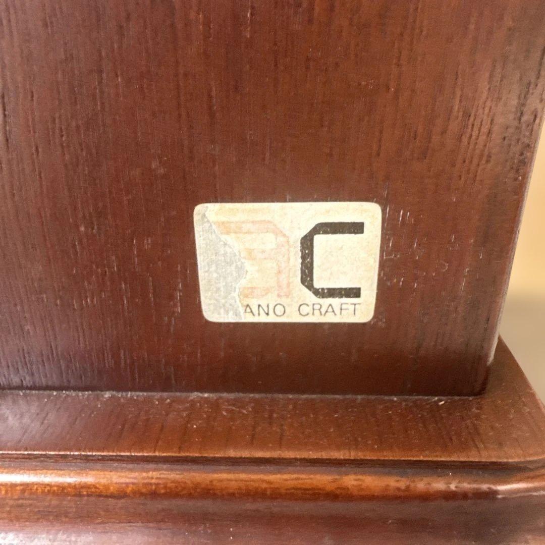 (37) AYANO CRAFT 綾野製作所 木製 キャビネット 電話台 レトロ