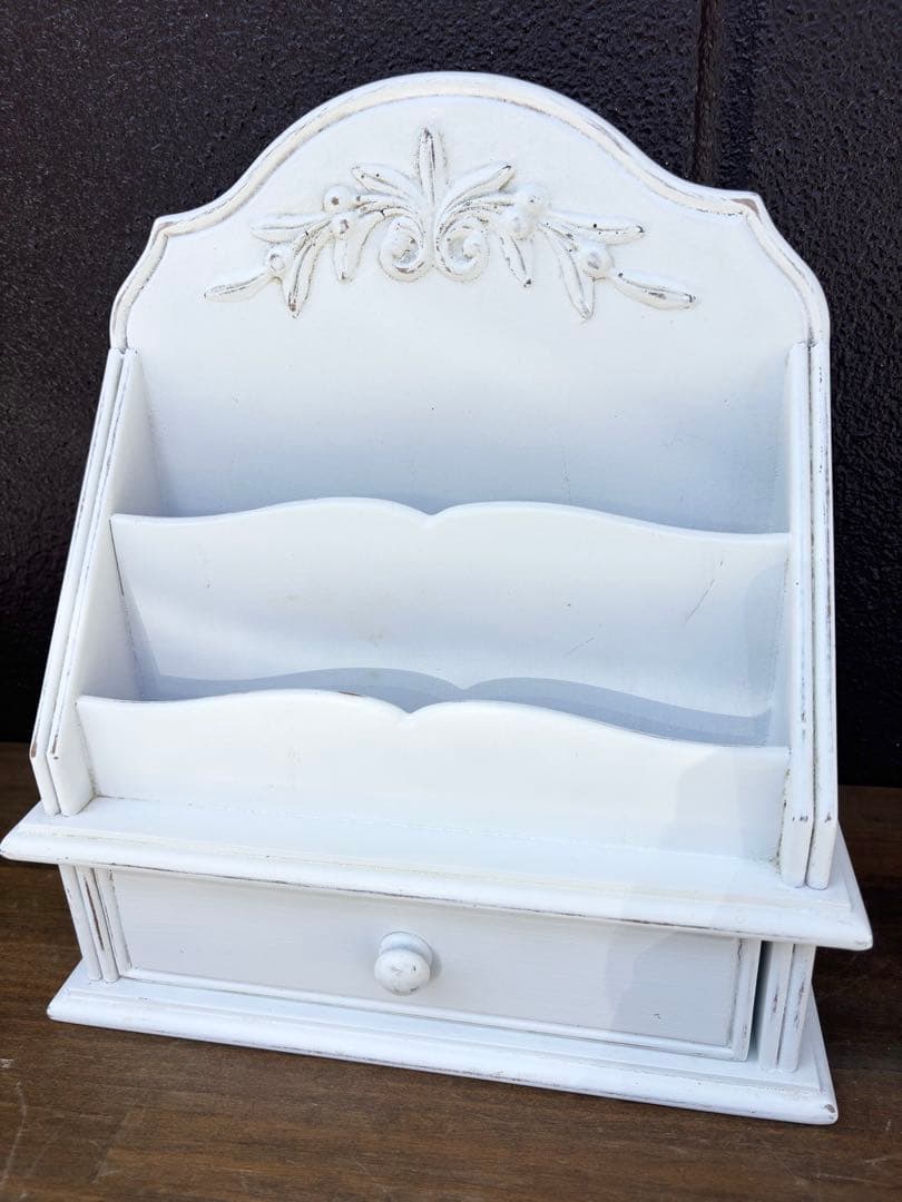 カントリーコーナー 木製 レターラック アンティーク調