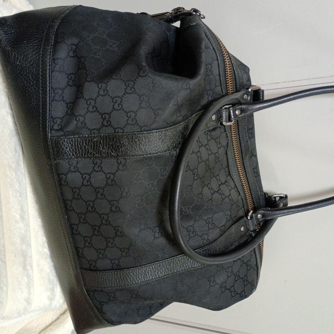 GUCCI ブラック ボストンバッグ