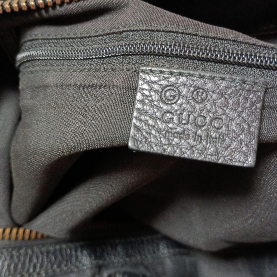 GUCCI ブラック ボストンバッグ