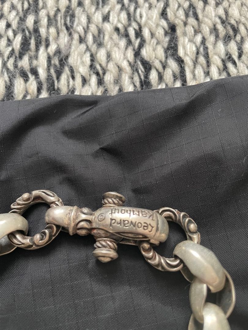 Leonard Kamhoutシルバーチェーンブレスレット