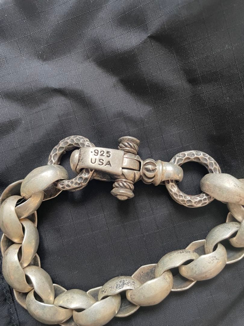 Leonard Kamhoutシルバーチェーンブレスレット