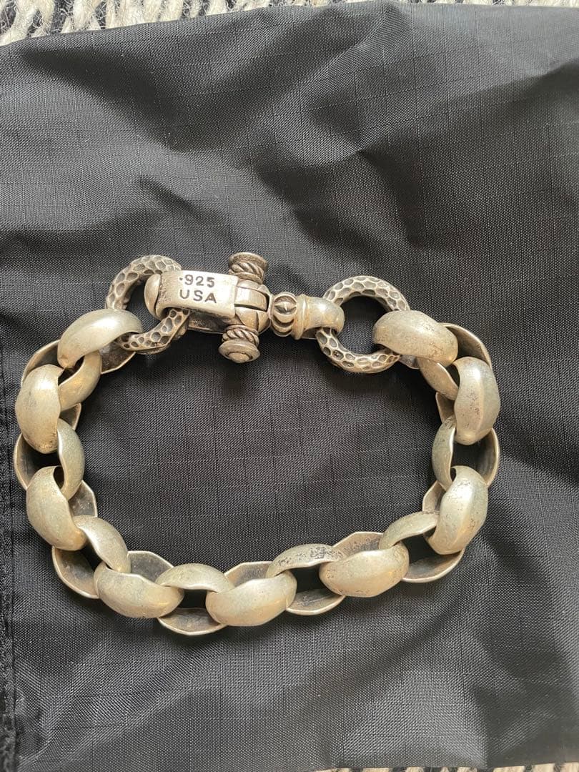 Leonard Kamhoutシルバーチェーンブレスレット