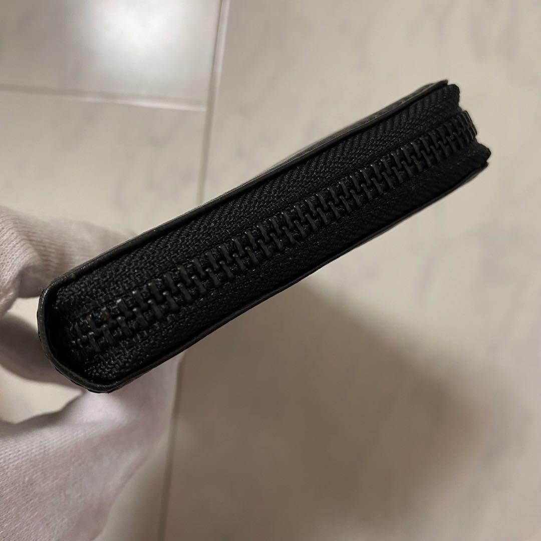 【新品未使用】Orobianco 牛革 ALL BLACK SERIES長財布