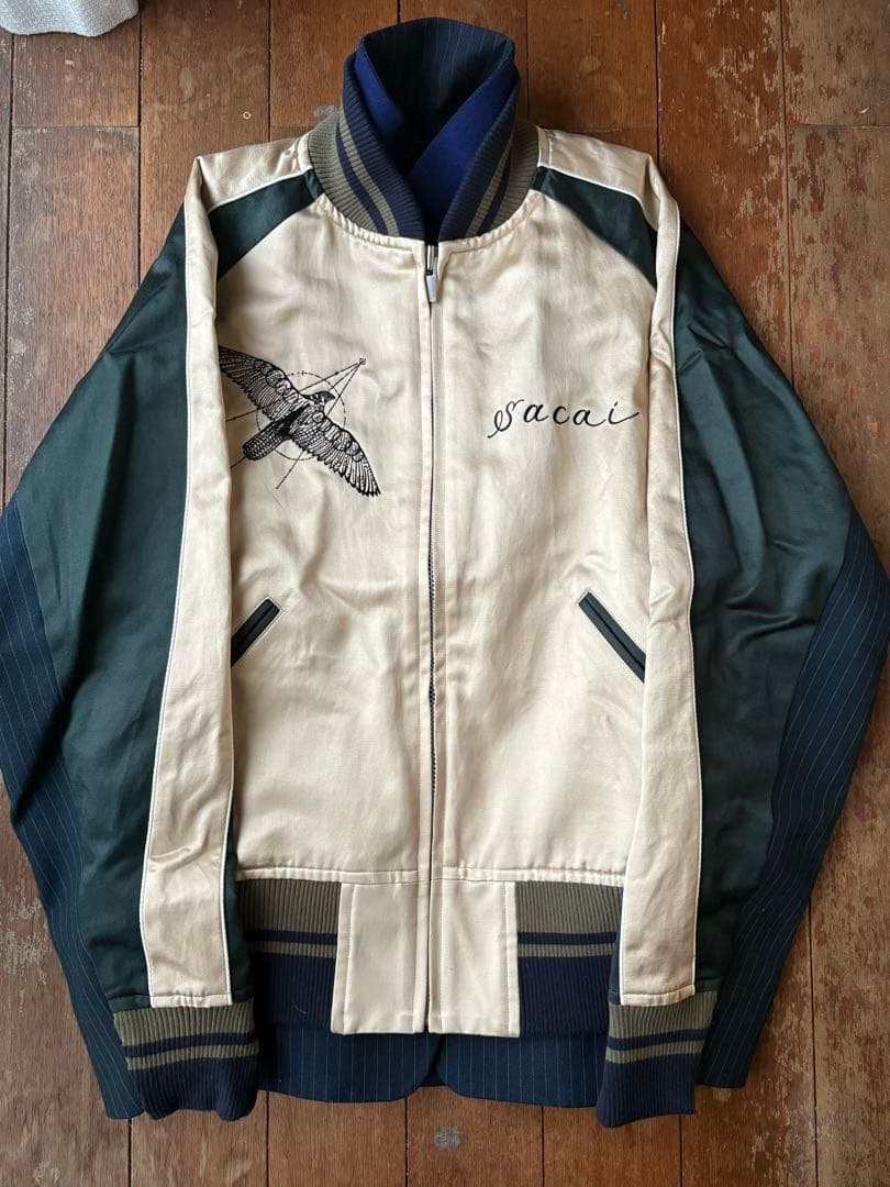 Sacai 19ss Dr.woo ドッキング スカジャン サイズ1