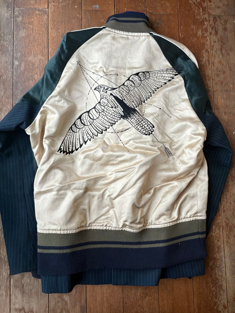 Sacai 19ss Dr.woo ドッキング スカジャン サイズ1