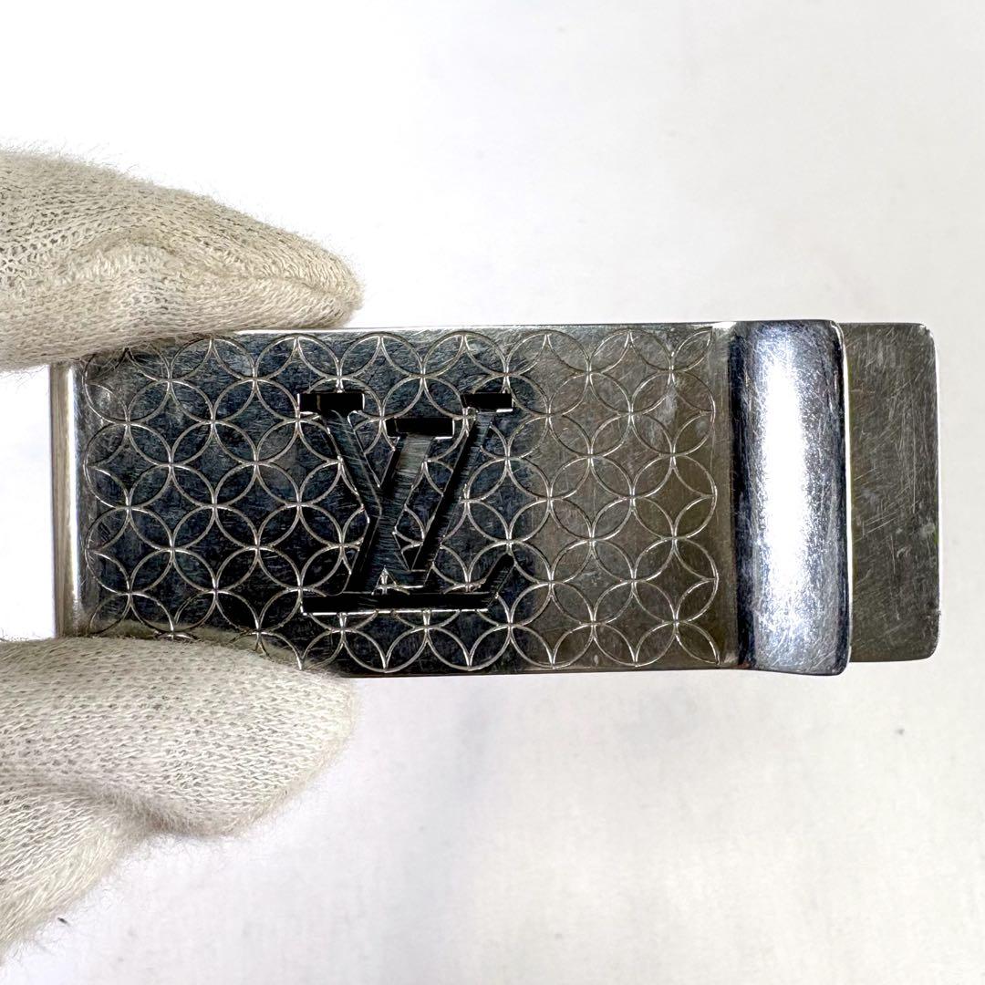 ルイヴィトン　LOUIS VUITTON マネークリップ　シャンゼリゼ　シルバー