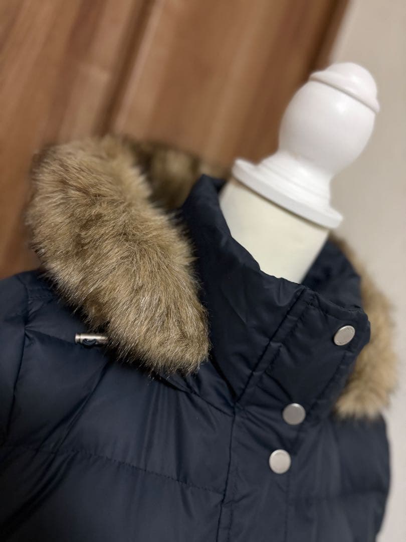美品  ファーフードロングダウンコート土日限定価格