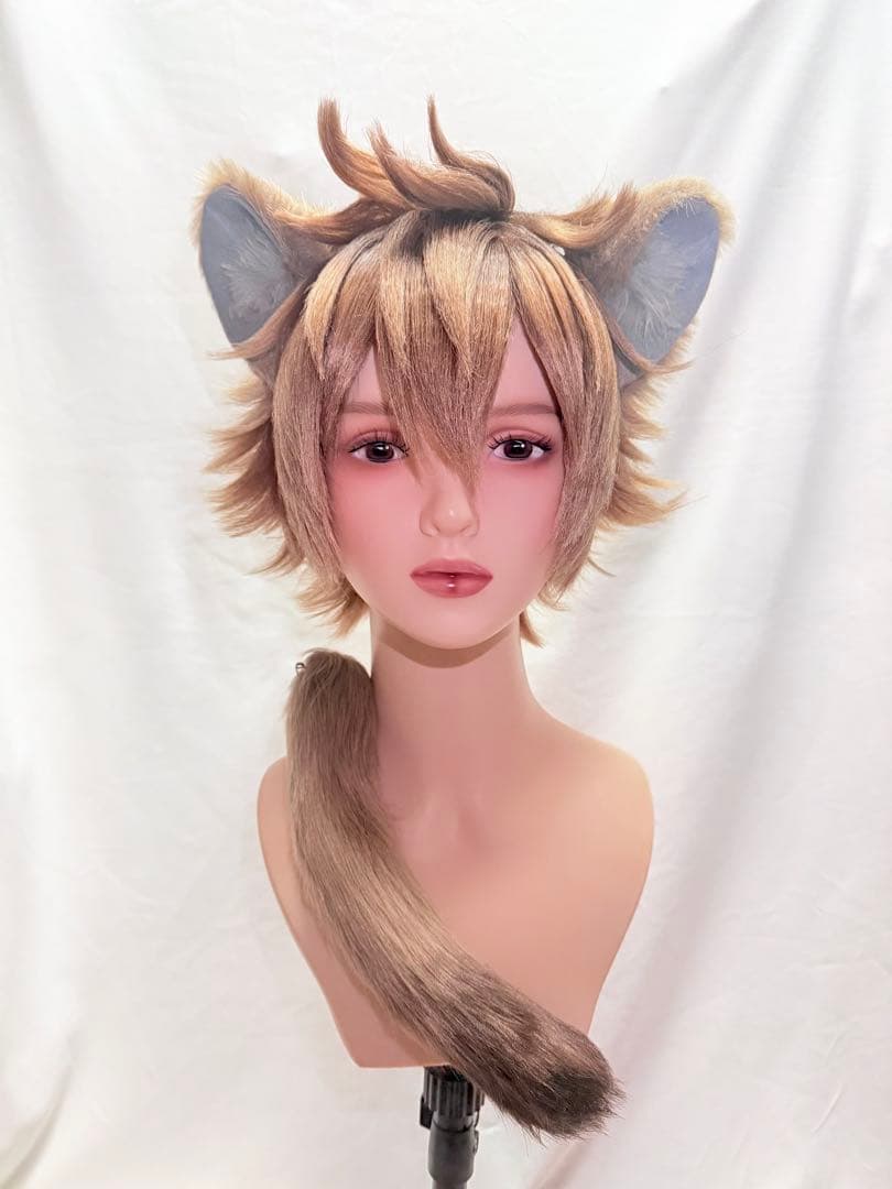 ㉖ ラギー・ブッチ 耳 尻尾 獣耳 コスプレ ツイステ ケモ耳 即納品