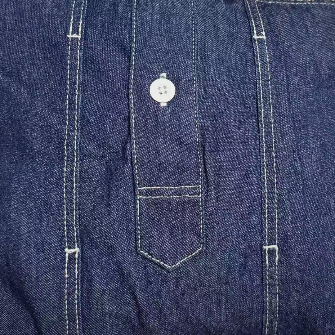 即日発送 入手困難 新品 かぐれ デニムプルオーバーシャツ INDIGO